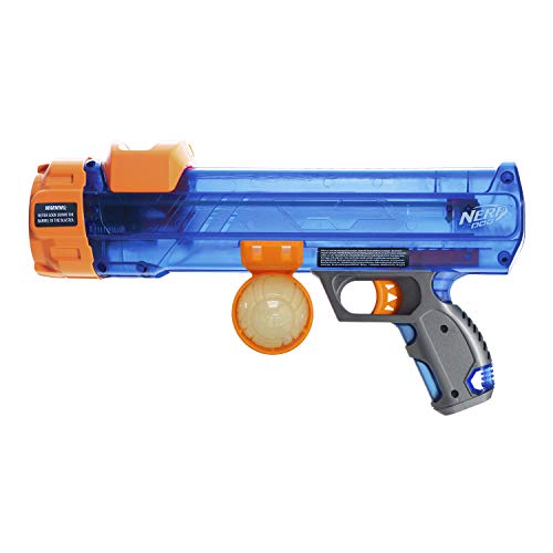 Nerf Dog Small Size Tennis Ball Blaster with LED Ball, Great for Fetch