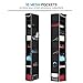 ZOBER Hanging Shoe Organizer for Closet, 10 Shelves - Hanging Shoe Rack W/Side Pockets - Narrow, Space Saving, Durable