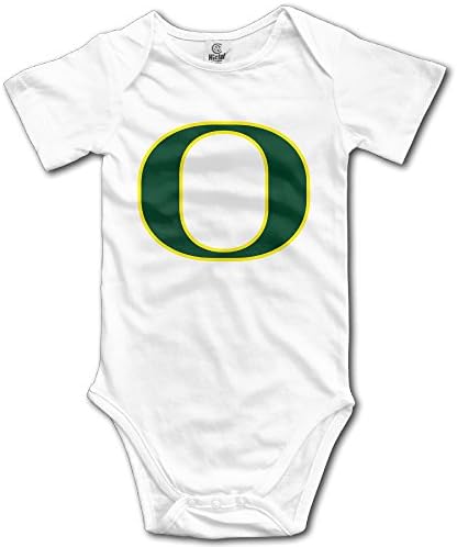 Kids Oregon Ducks Baby Little Boys Girls Bodysuit Rompers 6 M White 100% Cotton
