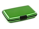 Aluminum RFID Blocking Case Waterproof Wallet - Green
