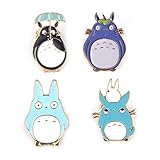 Enamel Pin Set Totoro Pin Vintage Anime Animal Pack Cute Cartoon Brooch Lapel Badge for Women Girls Children Kawaii, Clothing Bag Decor for Animal Lovers