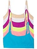 Caramel Cantina 6 Pack Big Girls Seamless Training Bras (Medium, 6PK Brights)