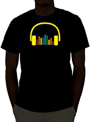 FLASHWEAR Sound Activated LED Light up Shirt - Over 30+ Designs