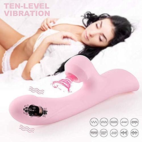 Clǐt-or-al Sucking Vǐb-Rat-or, G Spot 10 Frequencies and 3 Speeds Vǐbr-ATO-rs & Nipple Stim-ula-tor with Suction-Medical Grade Silicone