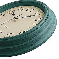 Foxtop Retro Silent Non-Ticking Round Classic Clock