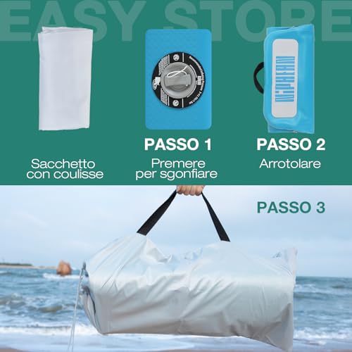 Niphean Inflatable SUP Seat with Back Support, Sturdy Sup Seat for Inflatable Boats, Canoeing, Boating, Kayaking, Adults and Children, No Straps Needed, Simple Comfortable
