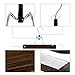 SONGMICS 12 Pack Wooden Pants Hangers, Premium Solid Wood with Non-Slip Felt, Hold Pants Tightly, Smooth Finish Wood Skirt Hangers, with 360° Swivel Hook, Dark Walnut UCRW07V12