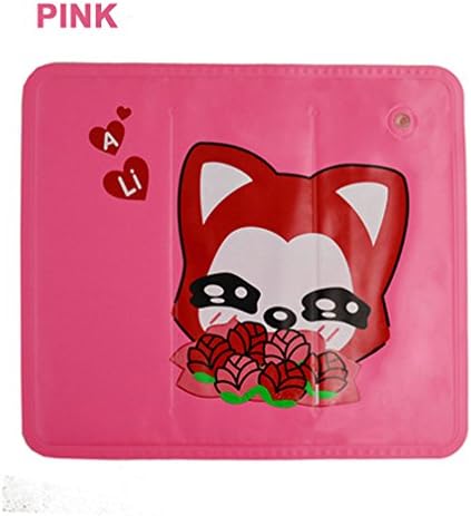 DOLIROX Small Sized Pet Dog Cooler Sleeping Pad Cooler Mat Ice Pad Cool Gel Non Toxic Pet Cushion Car Home Use Cooling Pad (Pink)