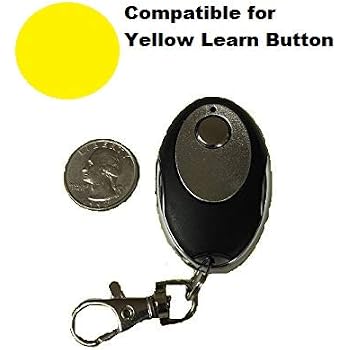 Chamberlain Garage Door Opener Remote – Keychain Style With Yellow Learn Button, 100ft Range, 1-Year Warranty