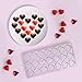 Jeteven Chocolate Mold, Jelly Candy Mold, Non-Stick Heart PC Polycarbonate Chocolate Mould-21 Cavities