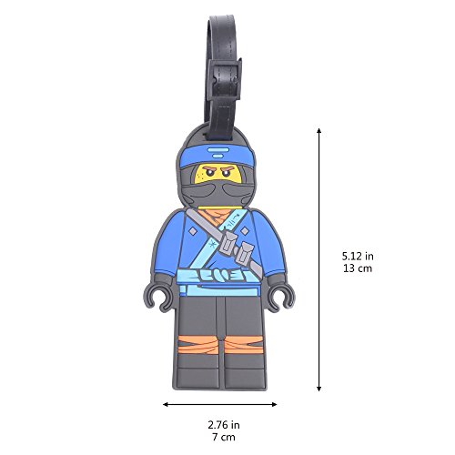 Finex Set of 4 LEGO Ninjago Travel Luggage Tag with Adjustable Strap for suitcase bag