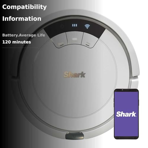 Shark AV752 ION Robot Vacuum, Tri-Brush System, Wifi Connected, 120 Min Runtime, Works with Alexa, Multi Surface Cleaning, White - View 3