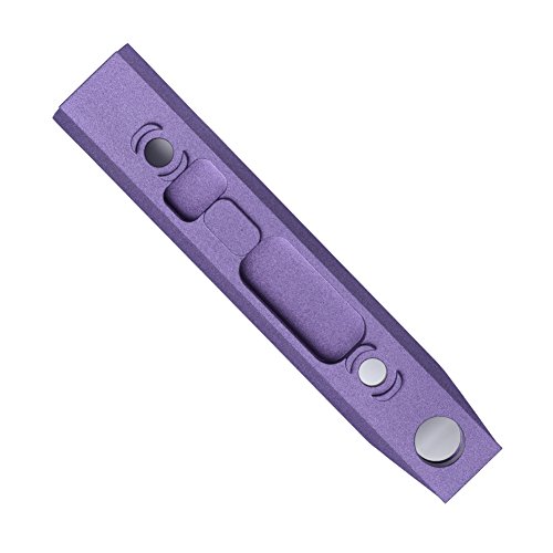 TuFok Mlok Picatinny Rail Adapter - Rifle Rail Attachment,Picatinny Rail Mount with 3/8" Sling Swivel Socket(for Two Point Sling)(9-Slot,Purple,Aluminum)