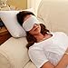 Happyluxe Escape Sleep Mask - Buttery Soft Airplane Eye Mask for Sleeping or Napping in Bed. Machine Washable. - Silver Gray, Made in USA
