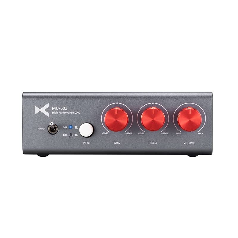 XDUOO MU-602 PCM1793 SPDIF DAC 192 KHZ/ 24 BIT EQ Independent Volume Two RCA Outputs DC12V/2A High Performance DAC Decoder