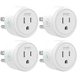 Smart Plug Gosund WiFi Mini Socket Smart Outlet, Work with Alexa and Google Home, No Hub Required, Remote Control your Devices, ETL and FCC Listed 4 Pack