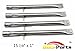 Hongso 15 7/8 inch Grill Pipe Burners Replacement for Stok SGP4032N, SGP4130N, SGP4330, SGP4330SB, Stok Quattro 4 Burner Grills, Stainless Steel, 4-Pack, SBD331