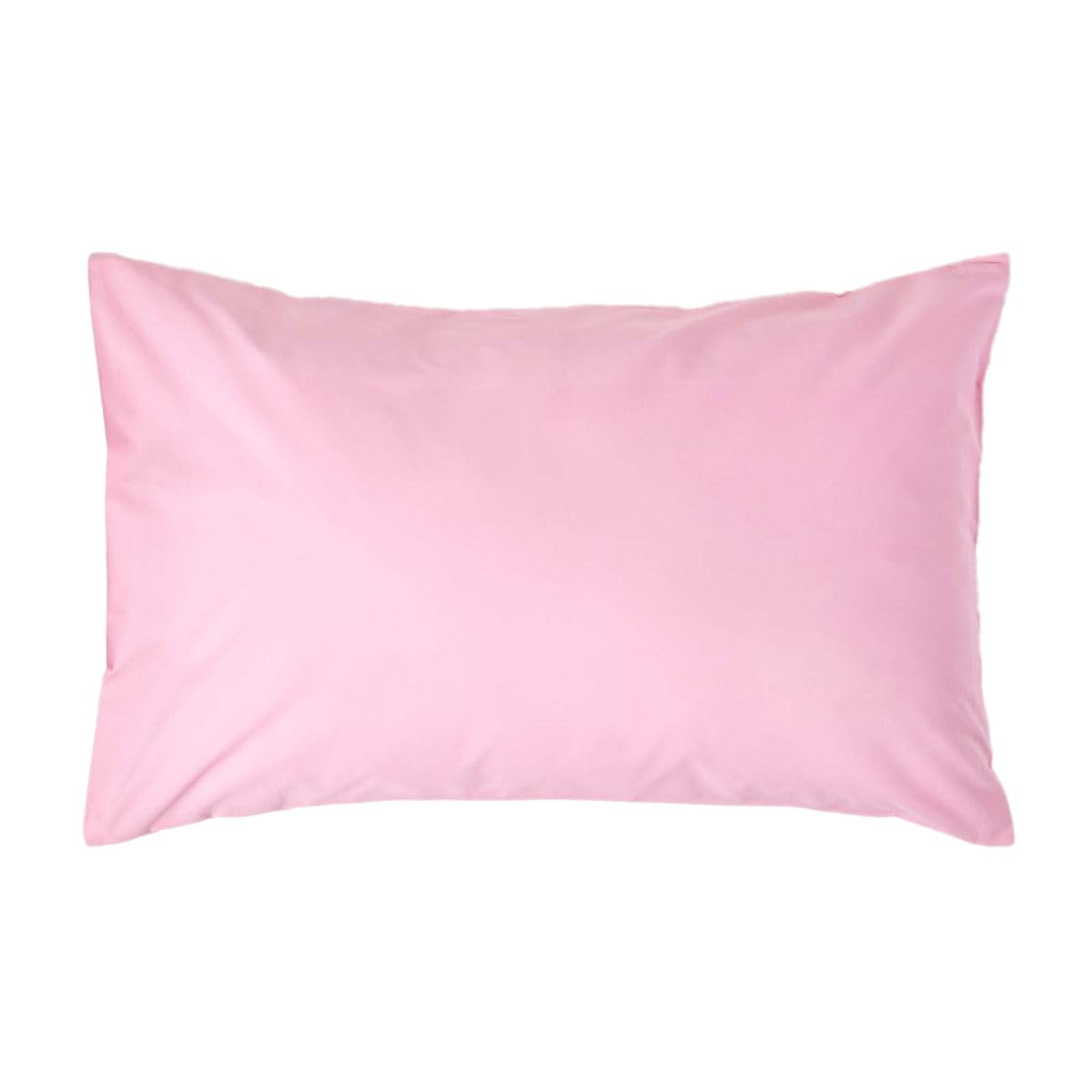 HOMESCAPES Pink Pure Egyptian Cotton Pillowcase Standard Size 200 TC 400 Thread Count Percale Equivalent Housewife Pillow Case