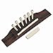 1set Acoustic Guitar Ebony Bridge+bone Pins/saddle/nut High Quality Guitar Parts