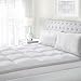 Superior Mattress Topper, Down Alternative, 2 Inch Deep Sized Bed Pillow Top, Comfort Pad, Fluffy Mattress-Topper Protector, Plush Cooling Extra Soft, Hotel Quality, Sleep, All-Season, King, White