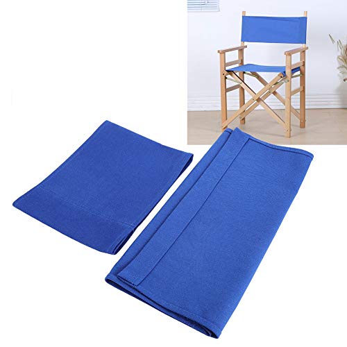 Director Chair Cover, Director Chair Replacement Canvas Cover Kit Replacement Canvas Seat and Back Stool Protector(Blue)