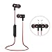 Bluetooth Headphones, Ifecco In-ear Wireless Earbuds Sports Magnetic Earphones with Built-in Mic Noise Cancellation Support Sweat-proof Stereo Headset for iPhone Android and More (Red)