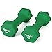 PROMIC 4 lbs Hand Weights Deluxe Solid Neoprene Dumbbells with Non-Slip Grip Hand Weights Hex Dumbbells for Women Men Children (Set of 2)