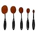 Makeup Brushes, Ranphykx 10pcs Oval Makeup Brush Set Professional Toothbrush Set for Powders, Concealer, Contours, Foundation, Eyeshadow and Eyeliner