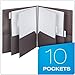 Pendaflex 10-Pocket Poly Organizer, Letter Size, Assorted Colors, No Color Choice (84029)