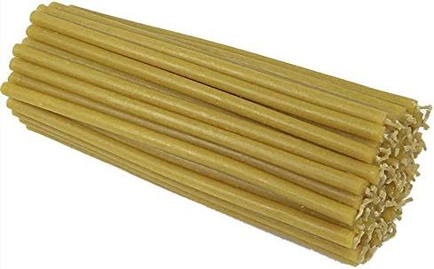 NKlaus487g (Approx. 100 pcs.) Quality Beeswax Candles soot drip-Free House Church Ritual Candles L: 18cm 36262