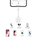 Etre Jeune Dual Adapter Splitter for Headphones and Charger, 2 in 1 Headphone Audio Aux Cable Compatible for iPhone X/ 7/7 Plus/ 8/8 Plus, Support Music Control/Phone Call