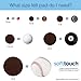 Soft Touch 4728695N Self-Stick Felt Pads Surfaces – Protect your Hard Floors from Furniture Scratches, 1