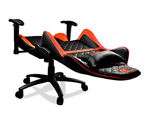 Cougar Armor One Gaming Chair with Reclining and Height Adjustment (Black and Orange) - Thumbnail 2