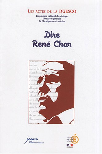 Dire René Char