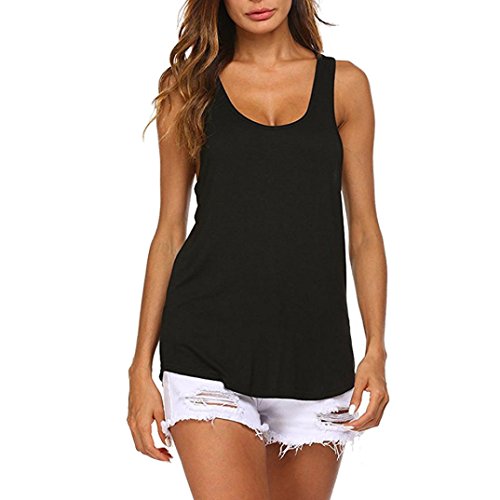 Click Here to See More Images NREALY Women High Low Hem Backless Workout Tank Top Sleeveless Yoga Shirt Blouse