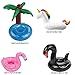 Erlsig Inflatable Drink Holders Summer Water Float Toy 9 Packs Drink Floats Flamingo Unicorn Duck Cup Holders Coasters Pool Party and Kids Bath Toys