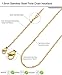 FIBO STEEL 1.5MM Stainless Steel Twist Chain Necklace for Men Women 3 Pcs a Set 14-36 inches