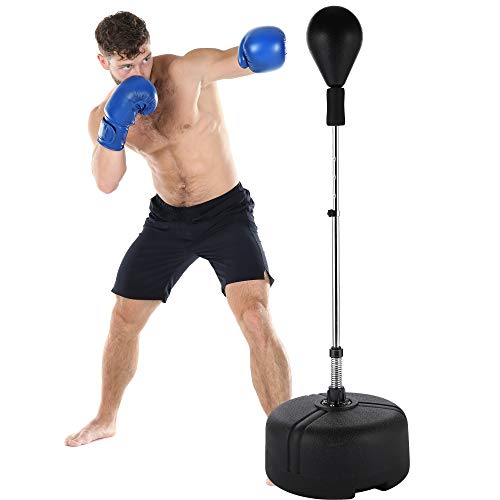newtend Reflex Bag Free Standing Punching Bag Adjustable Height Boxing Bag Speed Punching Bags