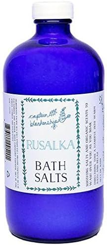 Captain Blankenship Rusalka Forest Bath Salts, Relieves Sinus Congestion & Headaches, Epsom Salt Bath Soak with Sea Salt and Magnesium, 16 Ounce Glass Bottle, 1 Count