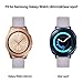 V-MORO for Gear Sport/Galaxy Watch 42mm Bands, 20mm Soft Leather Band Bracelet Strap Wristband for Samsung Gear Sport Watch R600 & Samsung Galaxy Watch 42mm R810 & Gear Sport R600 Men Women Gray