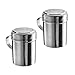 (Pack of 2) 10 oz Stainless Steel Dredges With Handle
