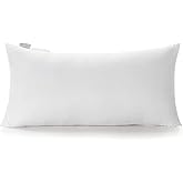 Acanva Polyester Decorative Rectangle Throw Pillow Inserts, Hypoallergenic Form Stuffer Cushion Sham Filler, 16x26, White, 1 Count (Pack of 1)