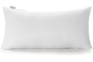 Acanva Polyester Decorative Rectangle Throw Pillow Inserts, Hypoallergenic Form Stuffer Cushion Sham Filler, 16x26, White, 1 Count (Pack of 1)