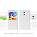 S5 Case, Galaxy S5 Case, Huijukon Luxury S-View Window Flip Leather Case Cover with Smart Sleep/Wake Up Function for Samsung Galaxy S5 i9600 G900 (White)