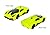 DMXSLOTS Channel C - yellow car set with remote controller