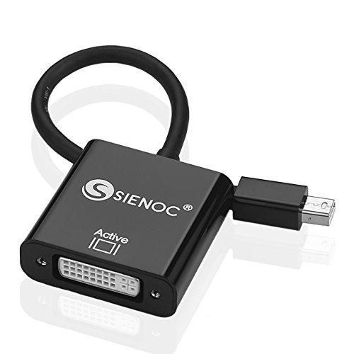 Sienoc Active Mini DisplayPort DP to DVI Male to Female Adapter - Support 4K 1080P, ATI AMD Eyefinity Compatible