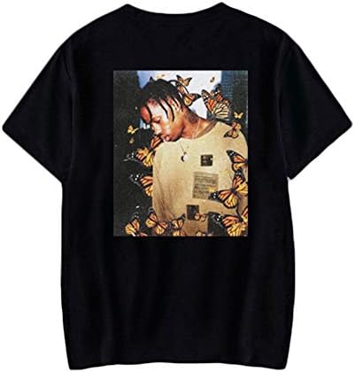 Travis Scott Astroworld Summer Basic Large Size Cotton T-Shirt Korean Casual Top