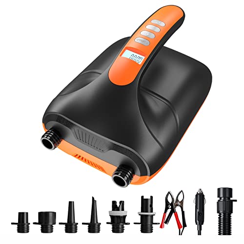 20PSI Paddle Board Pump,12V DC Intelligent Dual Stage AutoOff Function