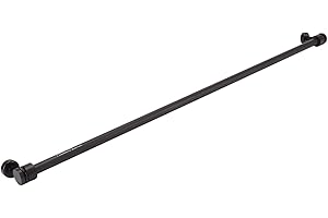 Lwuey Magnetic Curtain Rods, Hanging Rod with Hooks Adjustable Window Multifunctional Metal Side Suspension Appliance for Doo