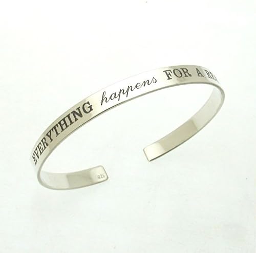 Personalized Womens Bracelet, Womens Birthday Gift, Custom Sterling Silver Jewelry, Birthday Gift 18th, 21st, 30th, 40th Gift ideas for her